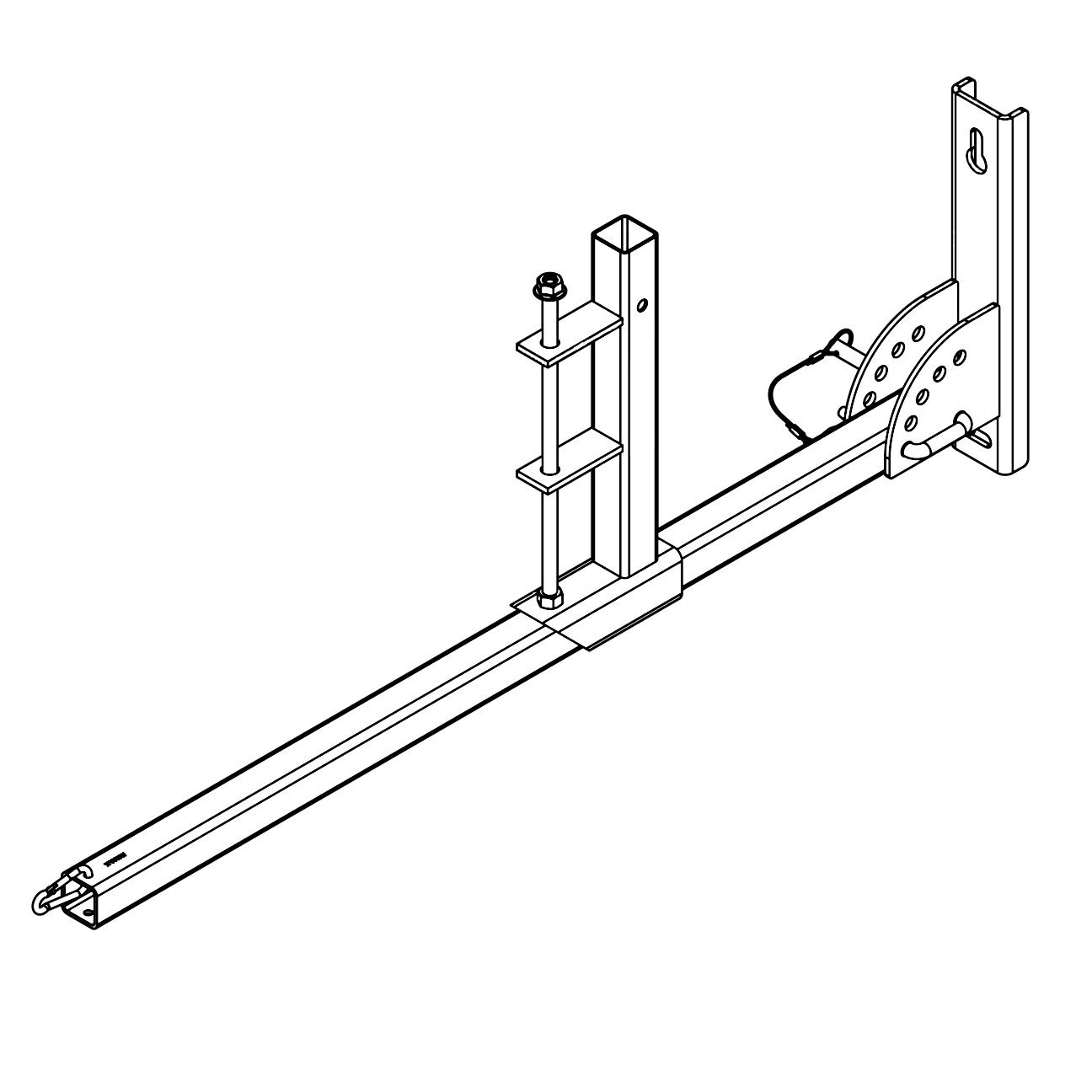 EP Geländerstützenhalter UNI 18-90 verstellbar