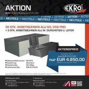 Kundenaktion 2026/27, 30 Stk. Arbeitsb. Alu 60